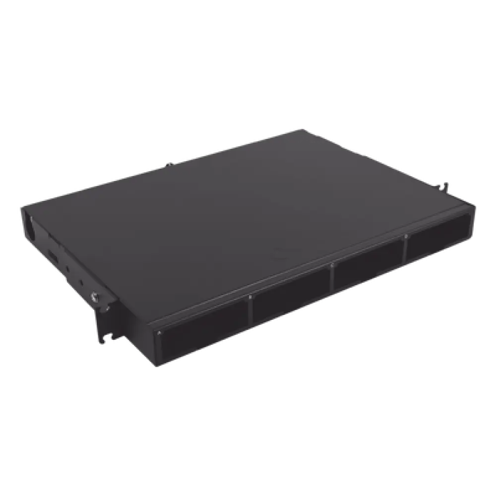 Distribuidor de Fibra Óptica de Alta Densidad / 96 Fibras / 1 UR / 19 Pulgadas / 4 Placas Adaptadoras Modulares