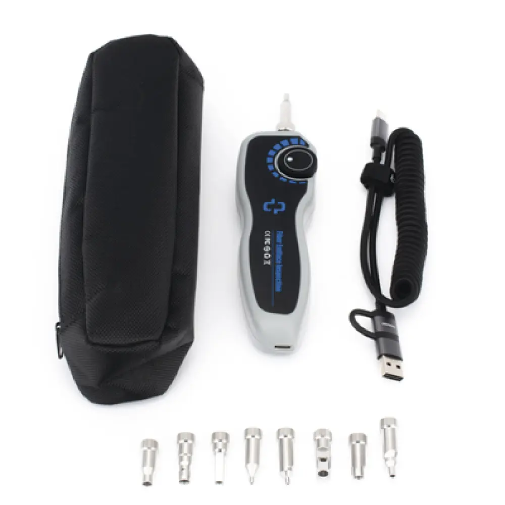 Microscopio de Inspección de Fibra Óptica / Zoom 11x / USB / Conectores SC-ST-FC-LC / Compatible PC-Smartphone-OTDR