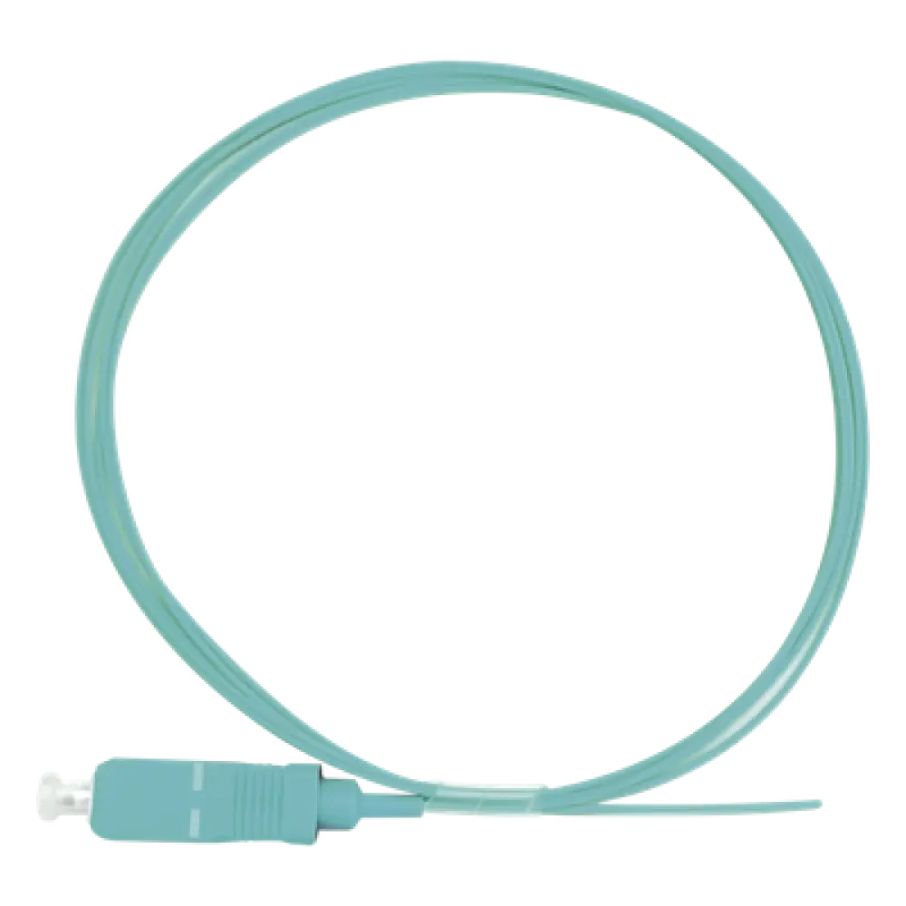 Pigtail de Fibra Óptica / SC/UPC Simplex / OM3 50/125 / Tight Buffer 900µm / PVC / 1 Metro (3.28 Pies)