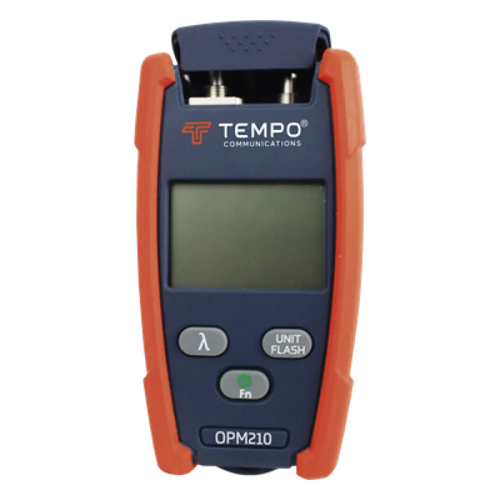 Medidor de Potencia Óptica / VFL Integrado / -70 a +10 dBm / 6 Longitudes de Onda / Alcance 4 km / 2.5 mm Universal