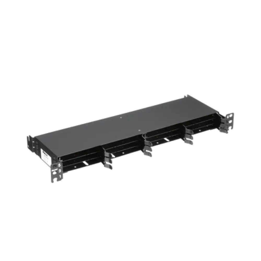 Panel de Distribución de Fibra Óptica / 1 UR / 12 Cassettes HD Flex / 144 Fibras / 19" (483 mm) / Fijo