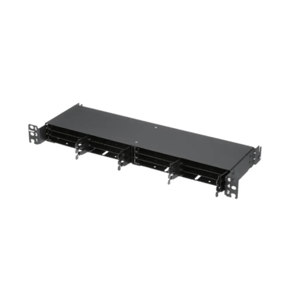 Panel de Distribución de Fibra Óptica / 1 UR / 12 Cassettes HD Flex / 144 Fibras / 19" (483 mm) / Fijo