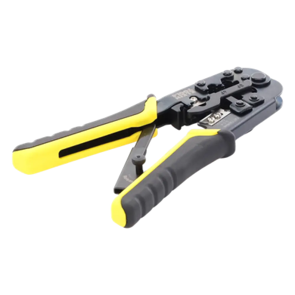 Pinza Ponchadora / RJ22-RJ11/RJ12-RJ45 / Acero Alto Carbono / Corta-Pela-Poncha / UTP-STP