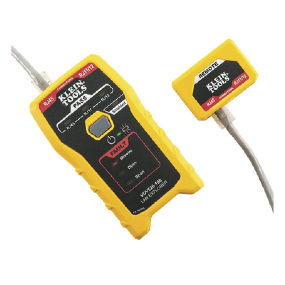 Probador de Cables de Red / Prueba Cat3, Cat5e, Cat6/6a / Transmisor Remoto Integrado / LED de Estado / Batería 9V 80 h / 116 g