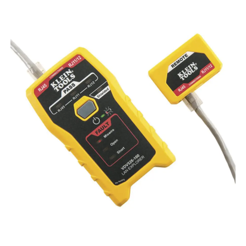 Probador de Cables de Red / Prueba Cat3, Cat5e, Cat6/6a / Transmisor Remoto Integrado / LED de Estado / Batería 9V 80 h / 116 g