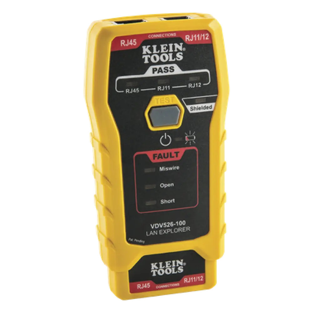 Probador de Cables de Red / Prueba Cat3, Cat5e, Cat6/6a / Transmisor Remoto Integrado / LED de Estado / Batería 9V 80 h / 116 g