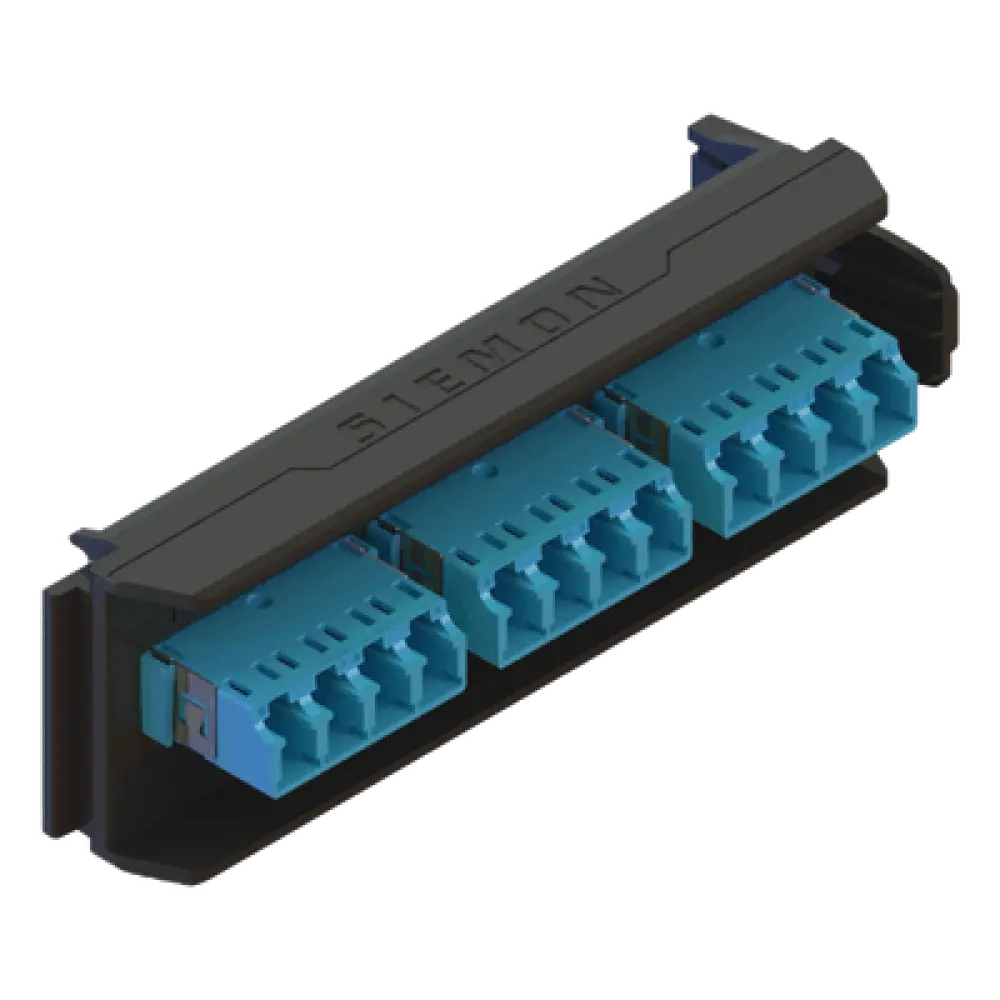 Placa Acopladora / 6 Conectores Dúplex LC/UPC / 12 Fibras Monomodo / Sin Shutter / Compatible LightVerse Core, Plus y Pro