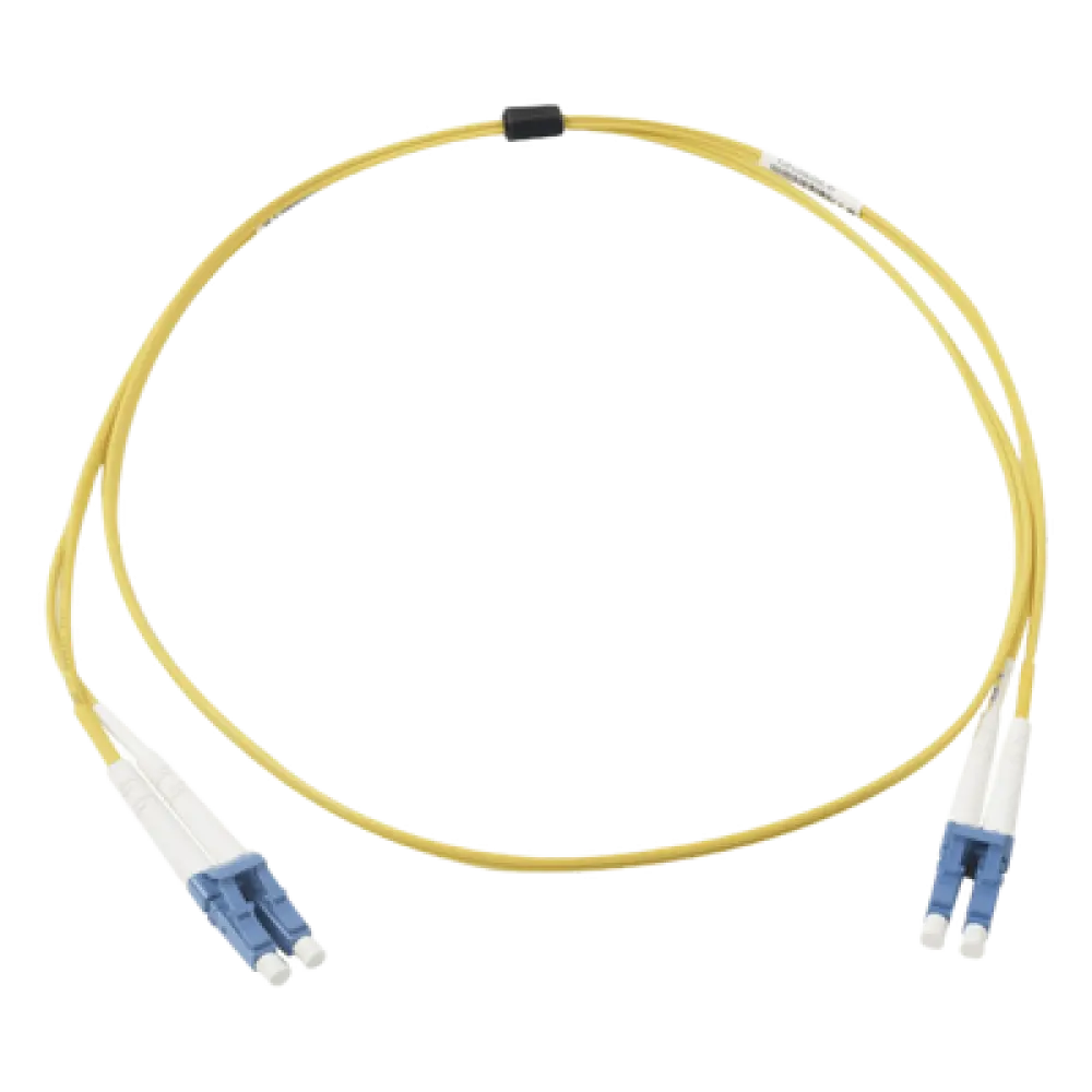 Jumper de Fibra Óptica Monomodo / OS2 / LC/UPC Duplex / OFNR Riser / 5 m (16.40 ft) / Amarillo