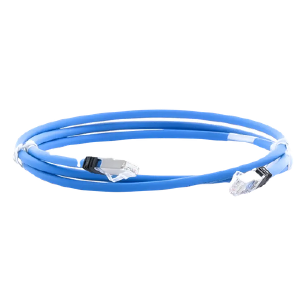 Patch Cord Cat6A / S/FTP Blindado / 500 MHz / 26 AWG / CM/LS0H / 1.52 m (5 pies) / Azul