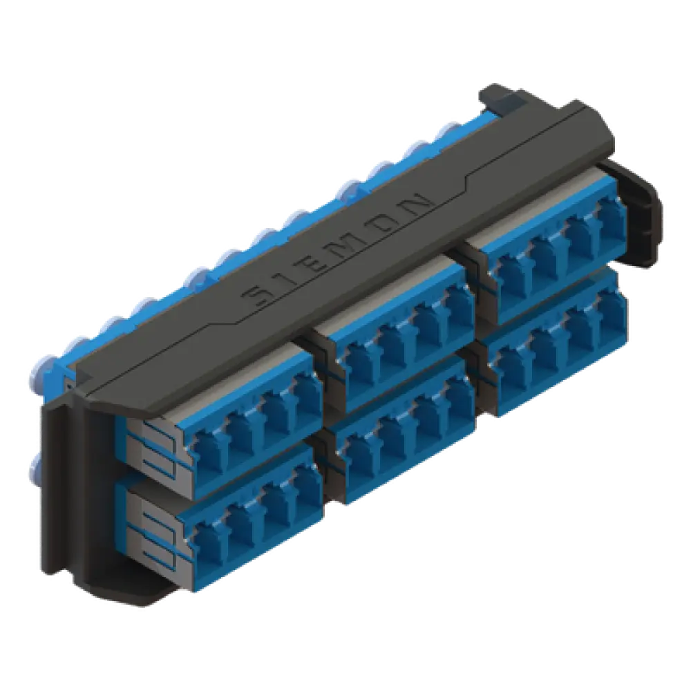 Placa Acopladora / 12 Conectores Dúplex LC/UPC / 24 Fibras Monomodo / LightVerse
