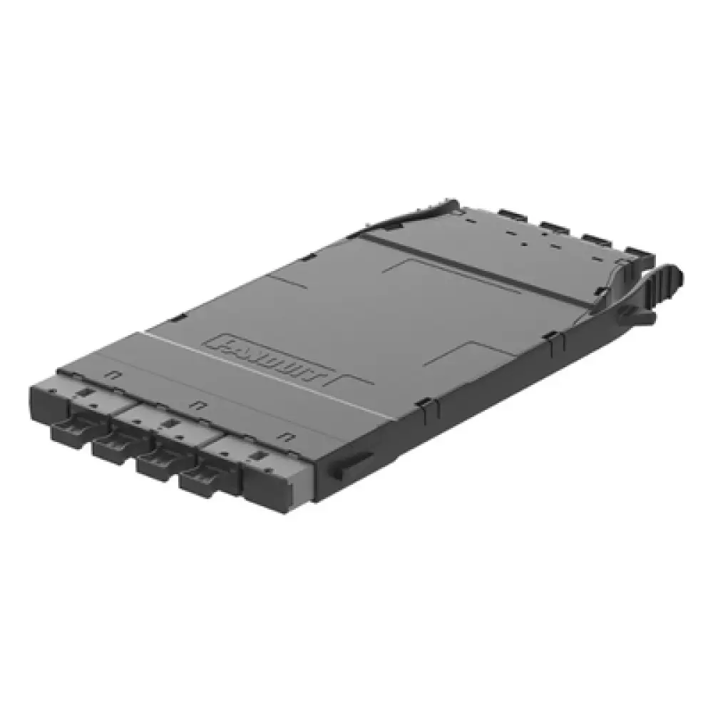 Cassette de Fibra Óptica HD Flex / 32 Fibras OM4 / 4x MPO-8 Macho a 4x MPO-8 Macho / Pérdida de Inserción 0.7 dB / Retorno ≥26 dB