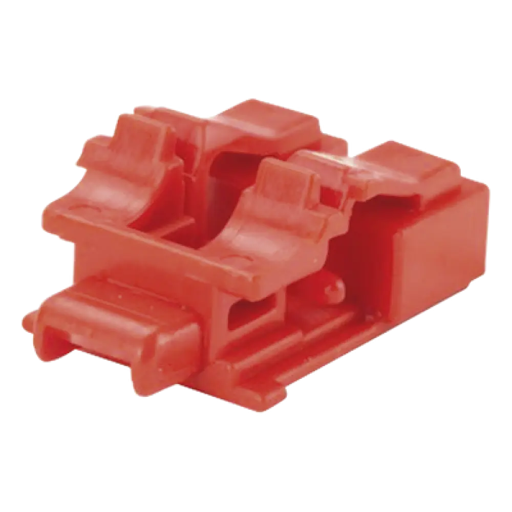Kit de Bloqueo de Puertos / Fibra Óptica LC Duplex / 10 Unidades / Llave de Extracción Incluida / Color Rojo