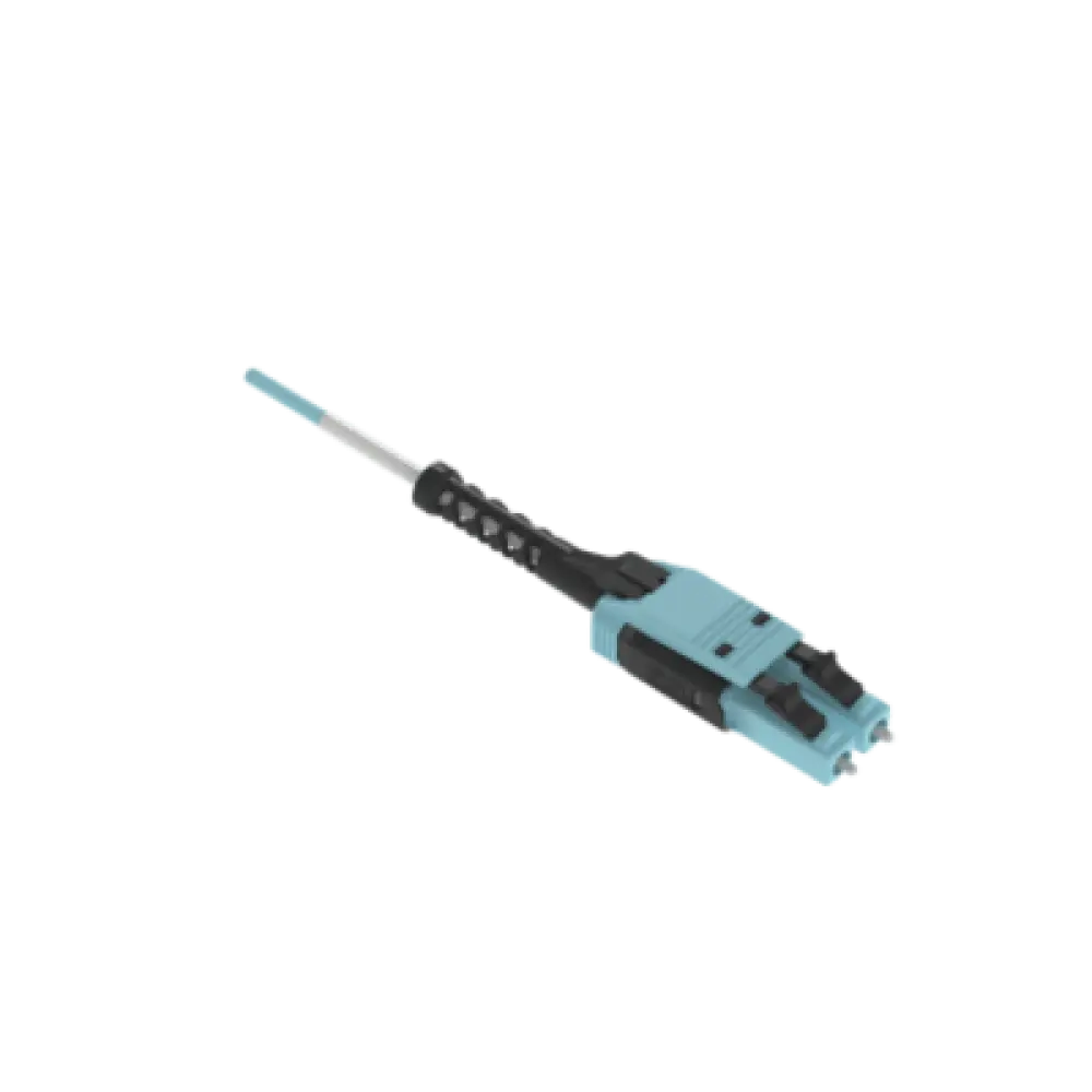 Jumper de Fibra Óptica / Multimodo OM4 50/125 / LC-LC Uniboot Duplex / LSZH / 5 m (16.4 ft) / Color Aqua