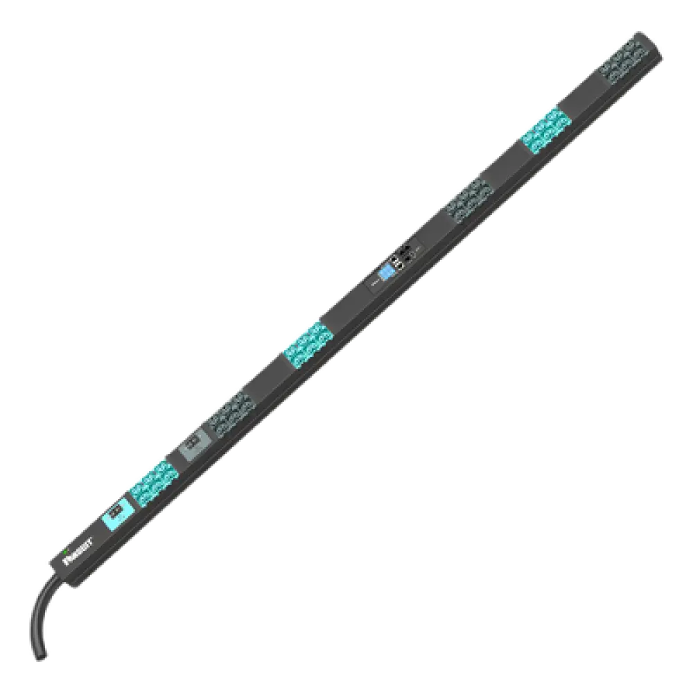 PDU Inteligente Monitoreable / 36 Tomas C13/C15/C19/C21 / Entrada IEC 60309 2P+E 6h / 230 Vca / 32 A / Instalación Vertical