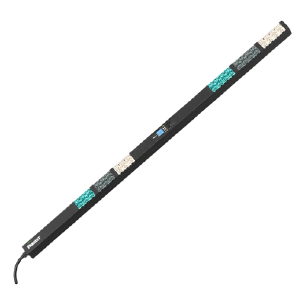 PDU Inteligente Monitoreable / 42 Salidas C13/C15/C19/C21 / Entrada IEC 60309 3P+N+E 16A / 230 Vca / 16 Amp / Instalación Vertical