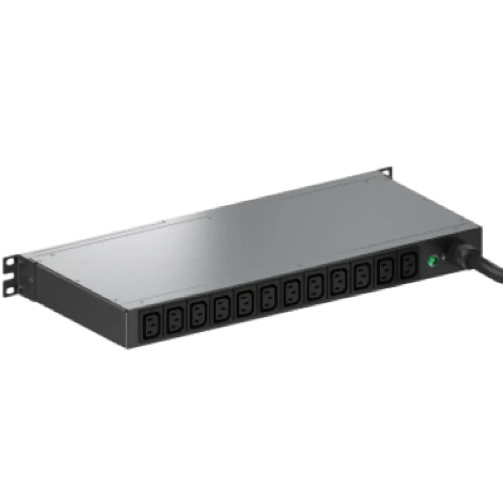 PDU Monitoreable / 12 Salidas C13 / NEMA L6-20P / Rack 1 UR 19 in / 100-240 Vca / 20 A / 3 m (9.8 ft)