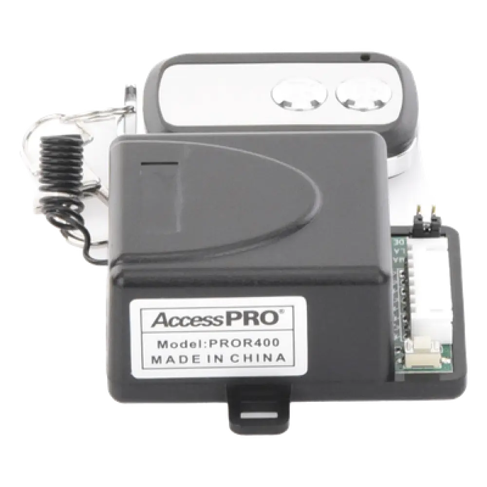 Receptor de RF / 2 Relevadores / 433.92 MHz / 50 m / 12-24 VCD / -20 a 60°C / 2.4 x 1.7 x 0.1 in