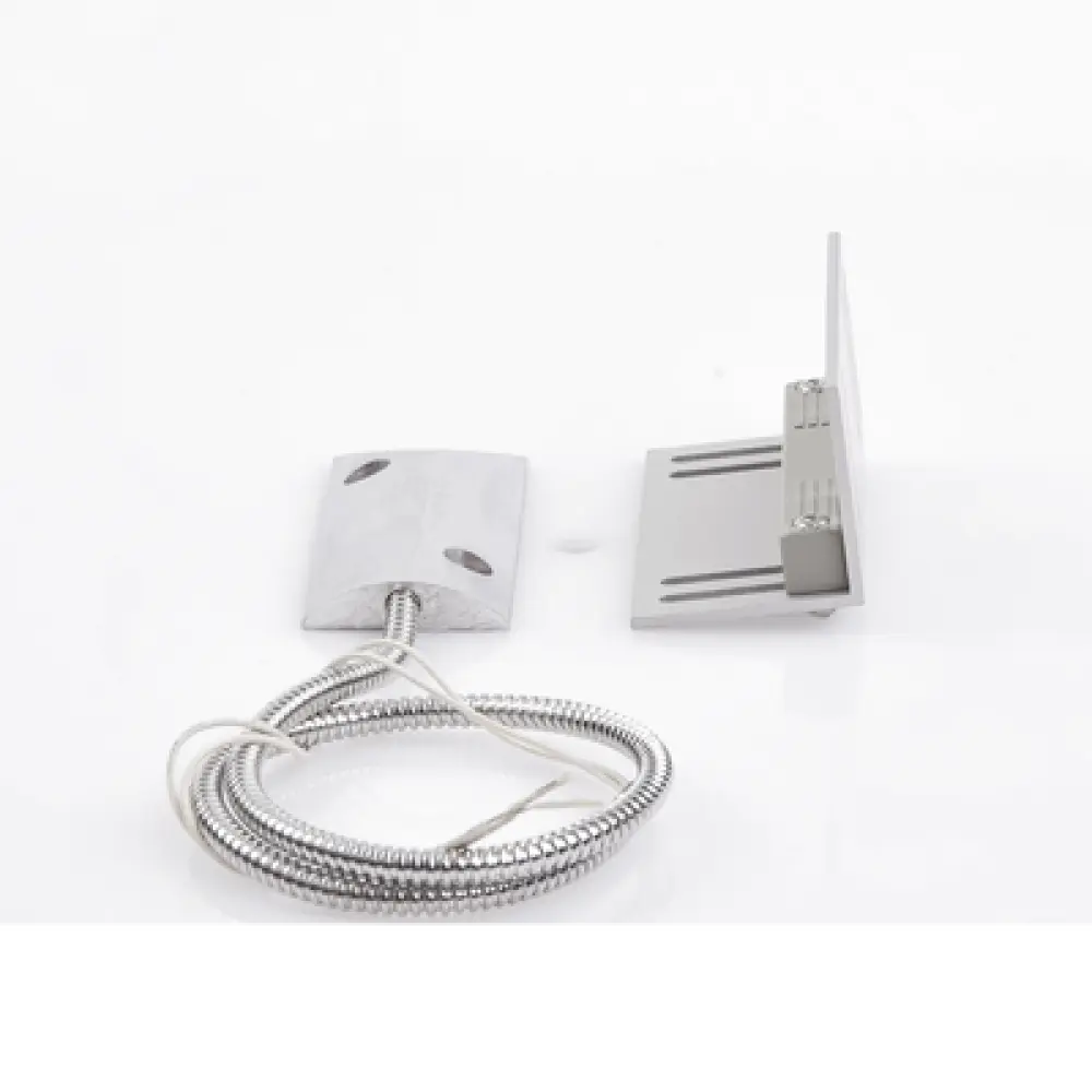 Contacto Magnético para Piso Uso Rudo / GAP 75 mm (3 in) / Cable Blindado 55 cm / 12 VCC / 0.5 A / Placa de Montaje en L
