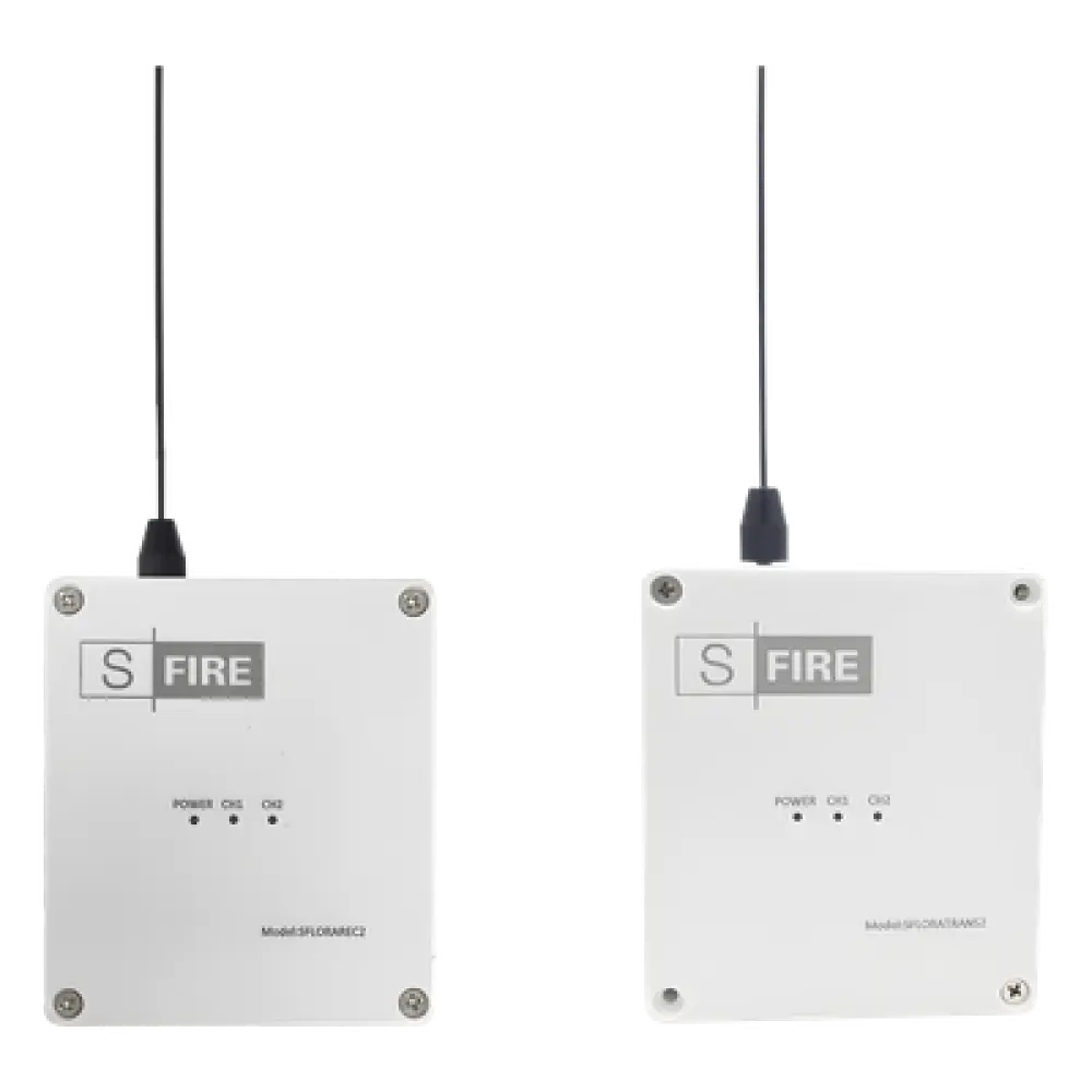 Kit Inalámbrico de Largo Alcance / 2,500 m (8,202.1 ft) / Frecuencia 433.92 MHz / 2 Relevadores / Contacto Seco / -20°C a +80°C