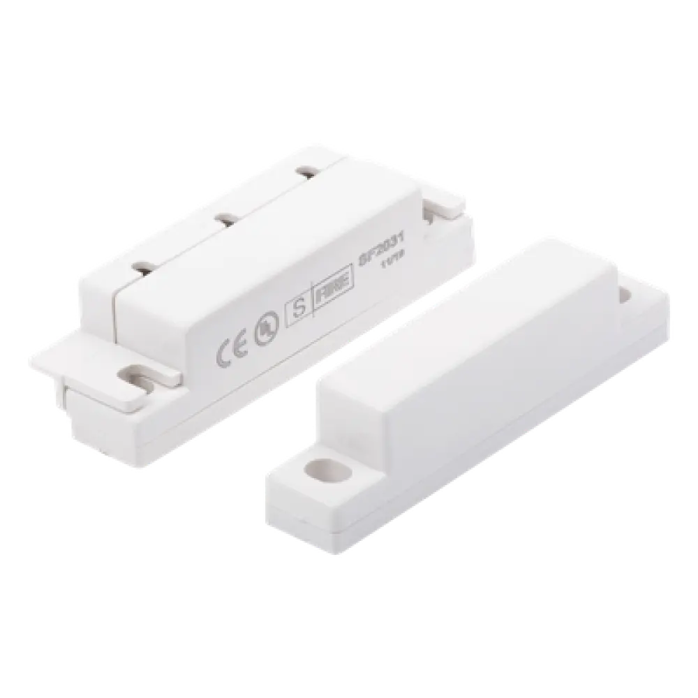 Contacto Magnético para Puertas y Ventanas / Gap 33 mm / NC Normalmente Cerrado / 12 VCC / Cubierta Protectora / 63 mm Largo