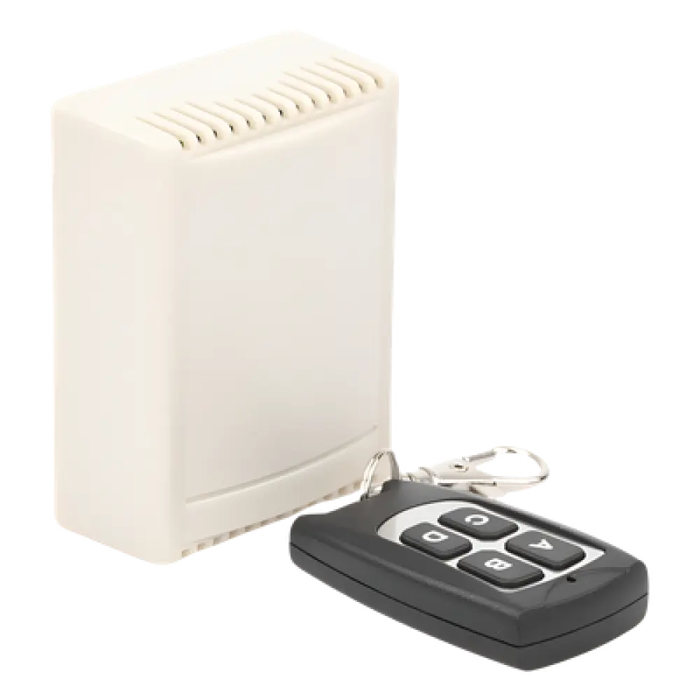 Receptor de 4 Canales / 433.92 MHz / 40 Transmisores / 12VDC / Alcance 30 m / 81x38x22 mm (3.2x1.5x0.9 in)