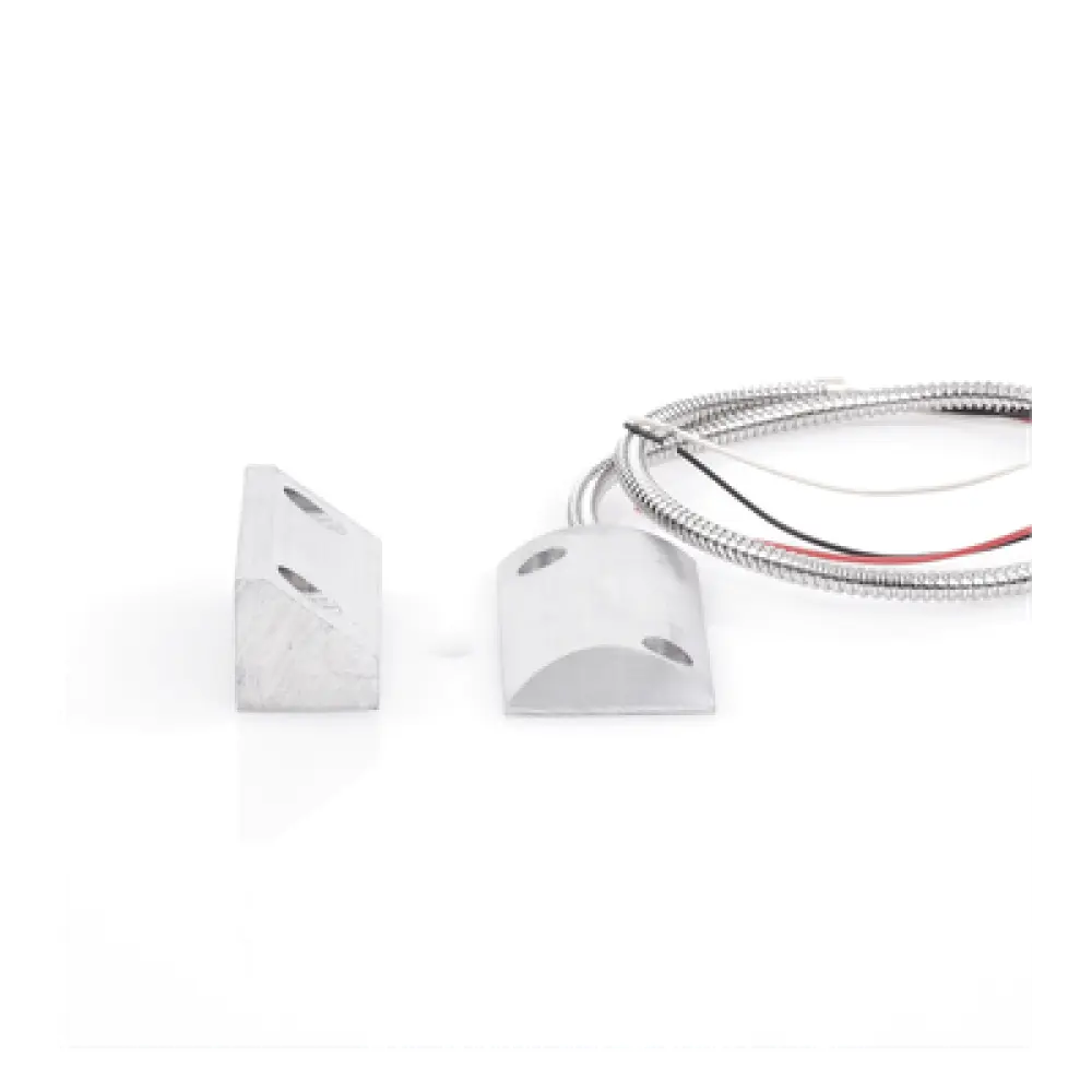 Contacto Magnético de Piso / Salida Dual NC/NA / GAP 65 mm (2.5 in) / Cubierta de Aluminio / Cable Blindado 55 cm / Certificación UL & CE