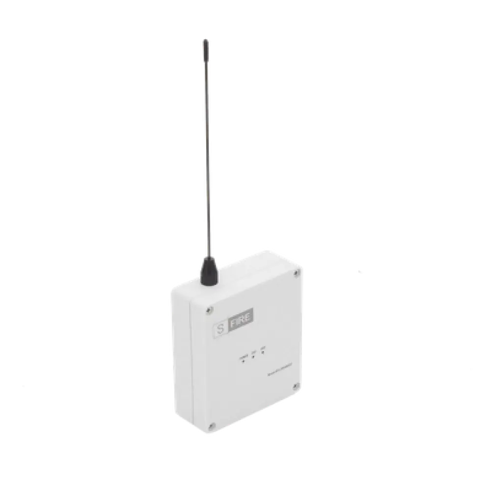 Receptor Inalámbrico / Alcance 2500 m (8202.1 ft) / 2 Salidas de Relevador Tipo C / Frecuencia 433.92 MHz / Contacto Seco para Panel de Alarma