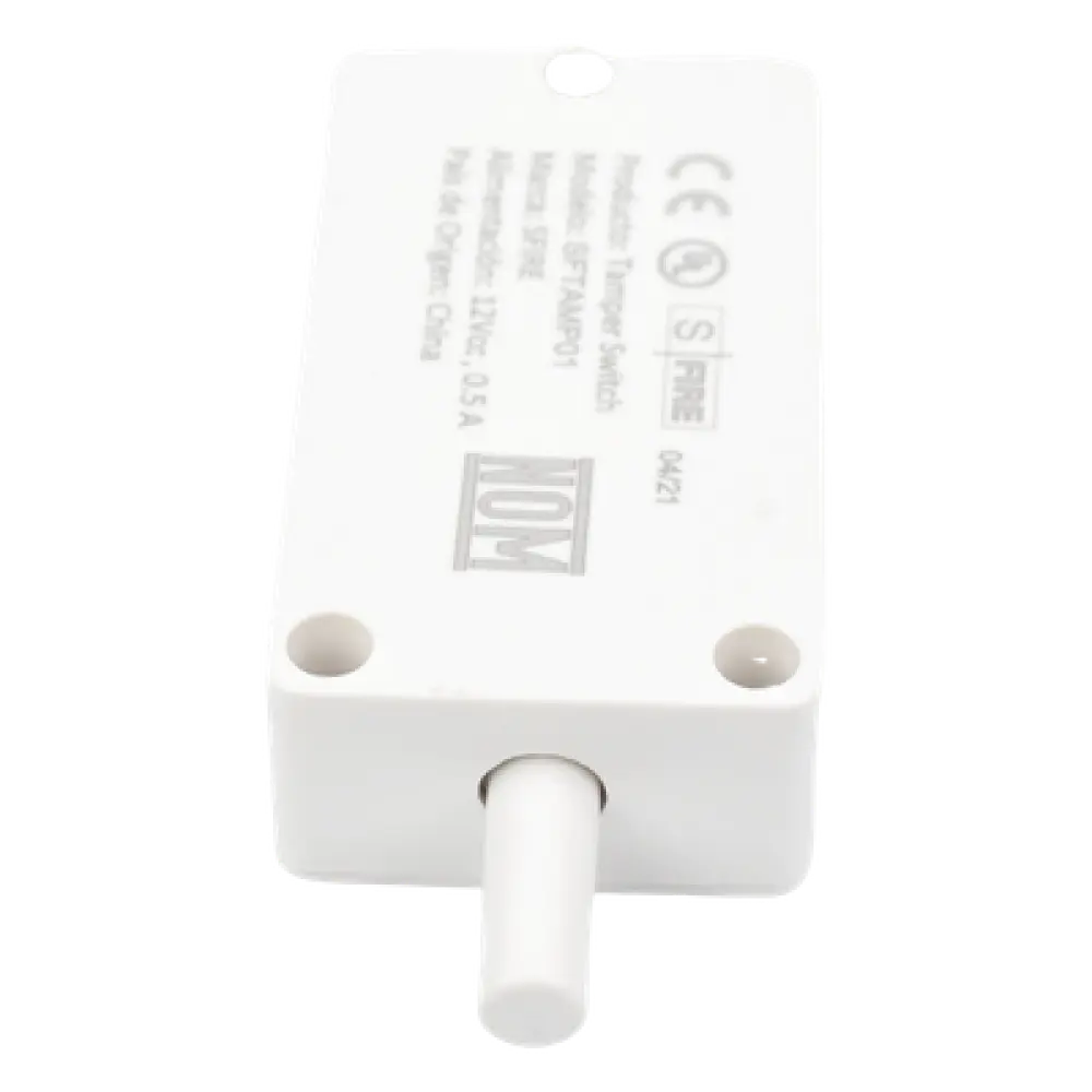 Switch de Tamper NC / Contactos de Plata / 12 VDC / UL y CE / 18-24 AWG