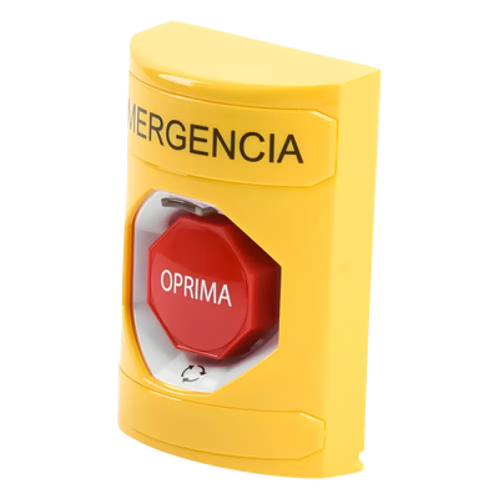 Botón de Emergencia Multifuncional / Acción Mantenida / LED Multicolor / UL/cUL/ADA / Diseño Antivandálico / Uso Interior-Exterior