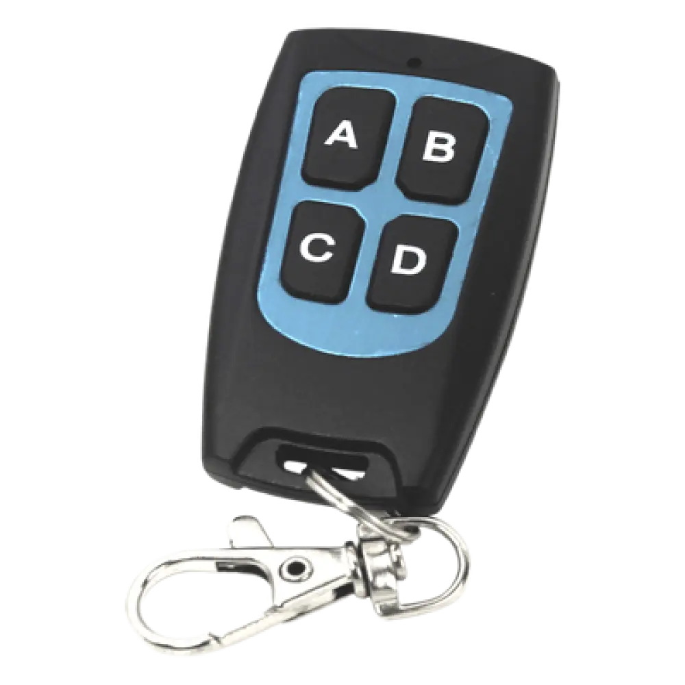 Control Remoto / 4 Canales / 433.92 MHz RFID / 57x32x11 mm / 0.22 oz
