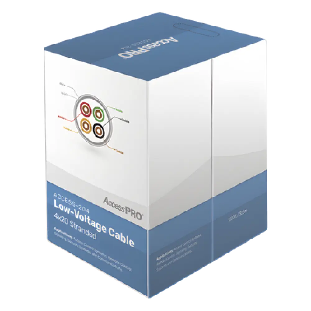 Bobina de Cable / 1000 Pies (305 m) / 4 Conductores / Calibre 20 AWG / Cobre Trenzado / FRPVC Anti-Flama CM