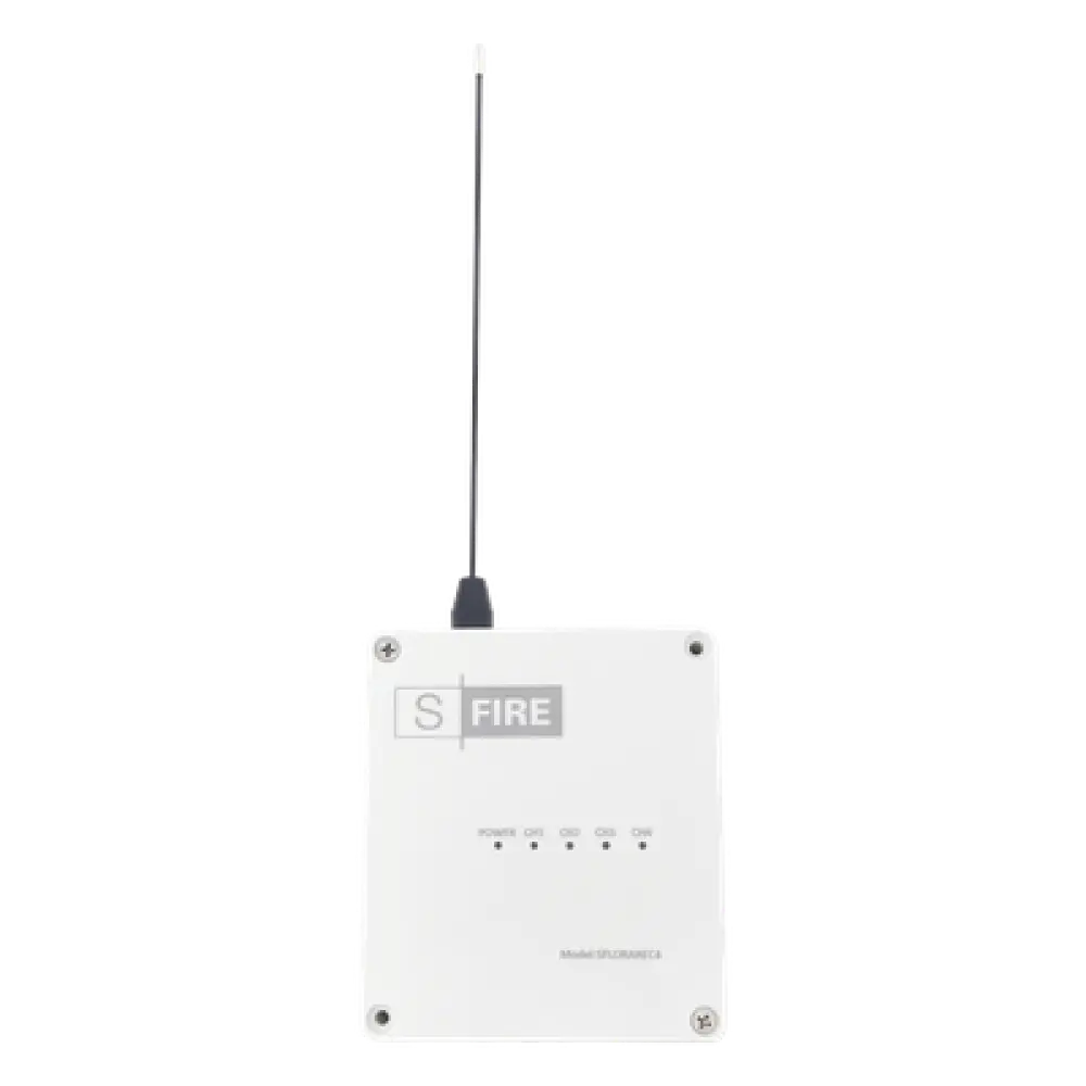 Receptor Inalámbrico / 2500 m (8202.1 ft) de Alcance / 4 Salidas de Relevador Tipo C / Frecuencia 433.92 MHz / Operación -20°C a +80°C