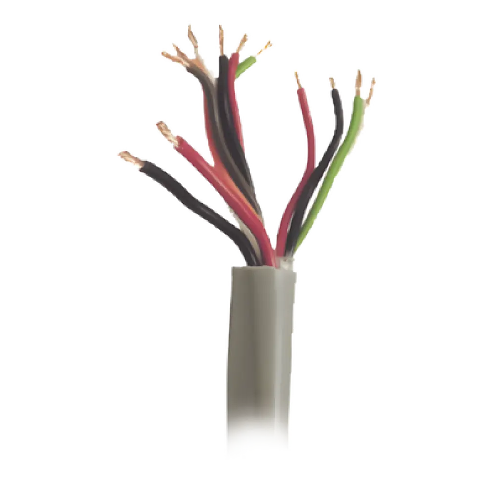 Bobina de Cable / 500 m (1640 pies) / 12 Conductores / 5 Pares Calibre 22 + 1 Par Calibre 18 / Gris / Intemperie / Control de Acceso y Alarmas