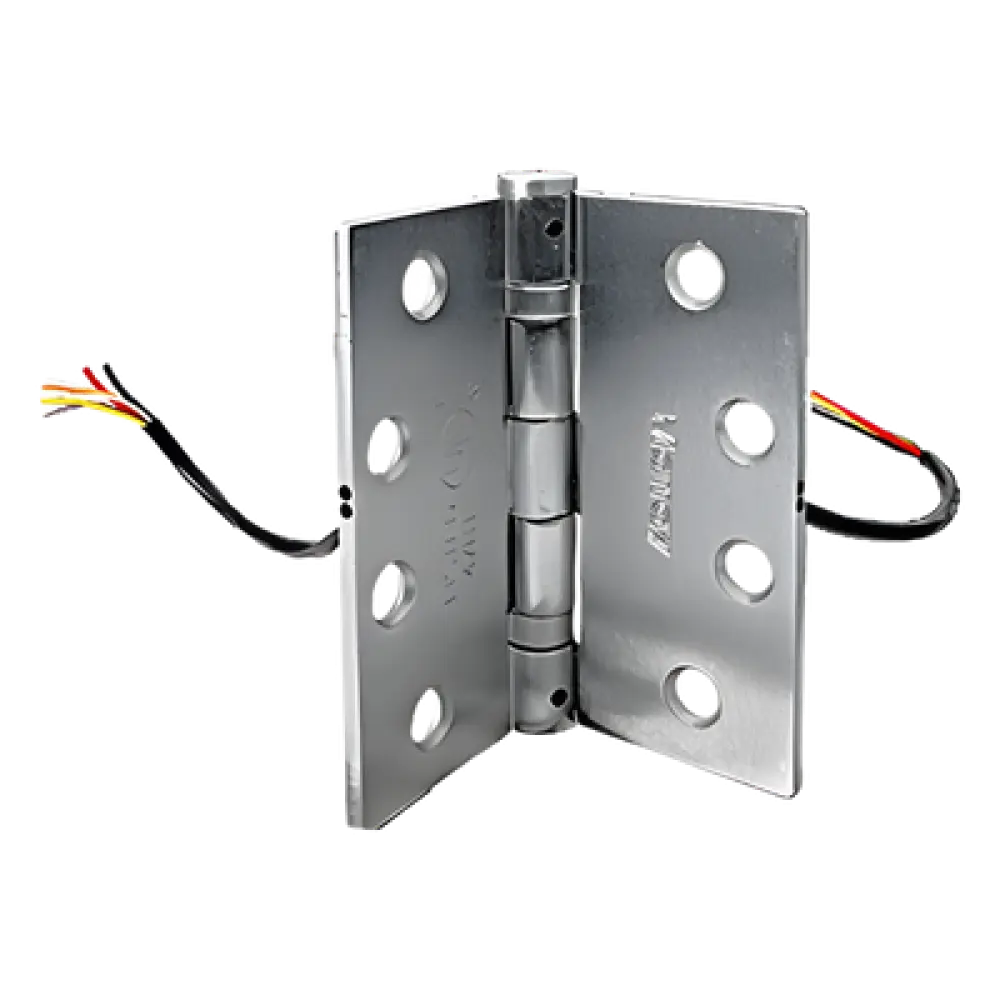 Bisagra Pasa Cables / 6 Conductores / 24V CC/CA 3A / Acero Inoxidable 4x4 pulgadas / 800,000 Ciclos / UL Incendios