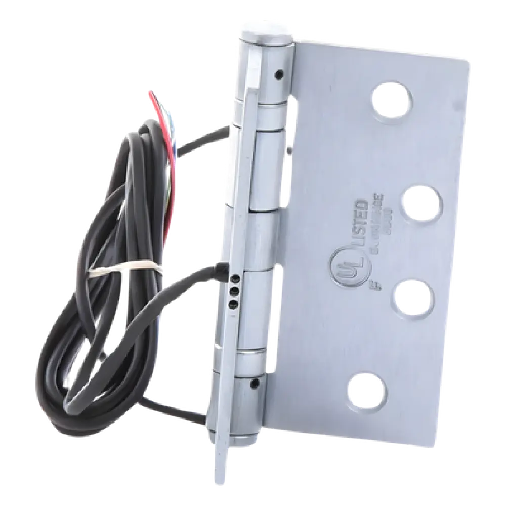 Bisagra Pasa Cables / 6 Conductores / 24V CC/CA 3A / Acero Inoxidable 4x4 pulgadas / 800,000 Ciclos / UL Incendios