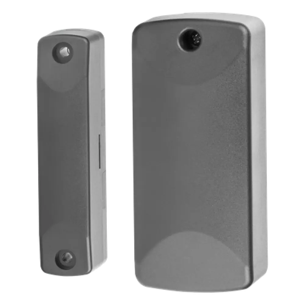 Sensor Magnético Inalámbrico para Exterior / IP56 / Gap 7.5 cm / Entrada Auxiliar NC/C/NO / -40°C a 60°C / Batería 10 Años / 345 MHz