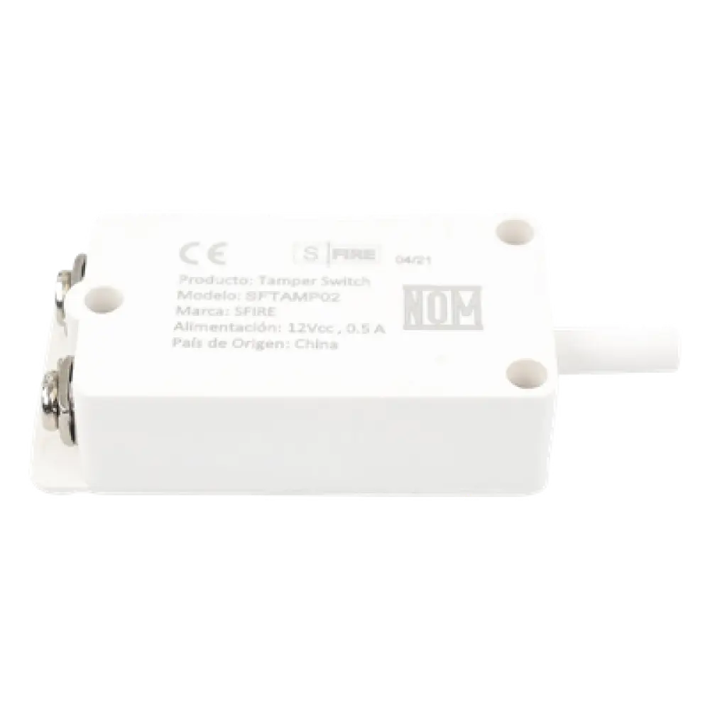 Tamper Switch / Contactos de Plata / 0.150 Ω Máx / 12 VDC / 0.5 A / Certificación UL y CE