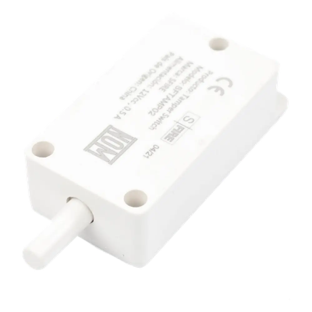 Tamper Switch / Contactos de Plata / 0.150 Ω Máx / 12 VDC / 0.5 A / Certificación UL y CE