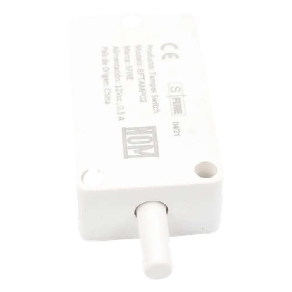 Tamper Switch / Contactos de Plata / 0.150 Ω Máx / 12 VDC / 0.5 A / Certificación UL y CE