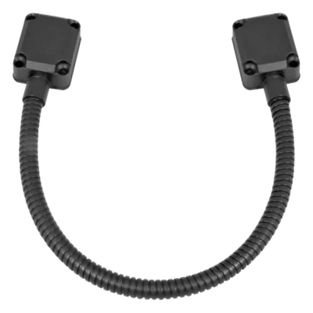 Loop Pasacable / Acero Inoxidable / 40 cm (1.3 ft) / Tapas de Aluminio / Control de Acceso / Negro