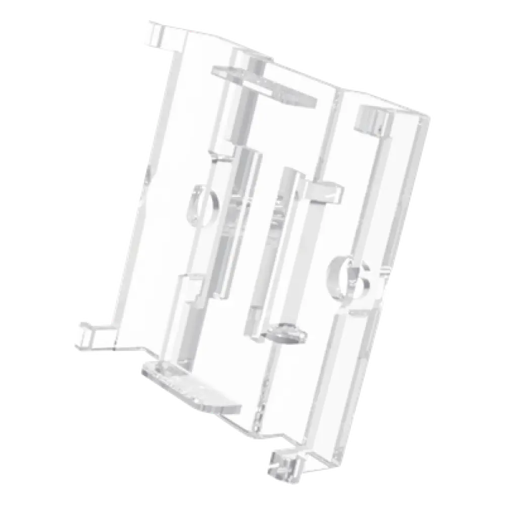 Soporte de Pared para Etiqueta Electrónica / Compatible 2.13" a 7.5" / Policarbonato Transparente / 37x36x10 mm / Diseño Modular