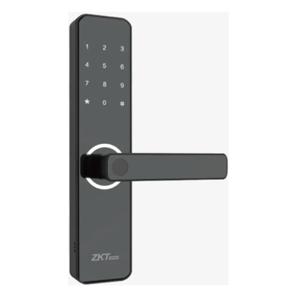 Cerradura Inteligente / Huella Digital y Wi-Fi / Mortise Europeo DIN / 300 Usuarios / App ZSmart / Carga Emergencia Micro-USB