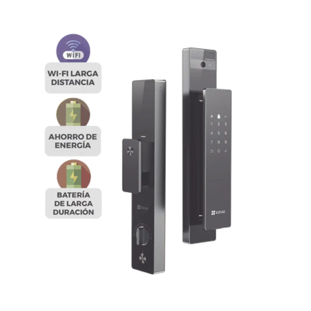 Cerradura Inteligente / Reconocimiento Facial y Venas de Palma / Pantalla 4 Pulgadas / 5000 mAh / Wi-Fi / IP52
