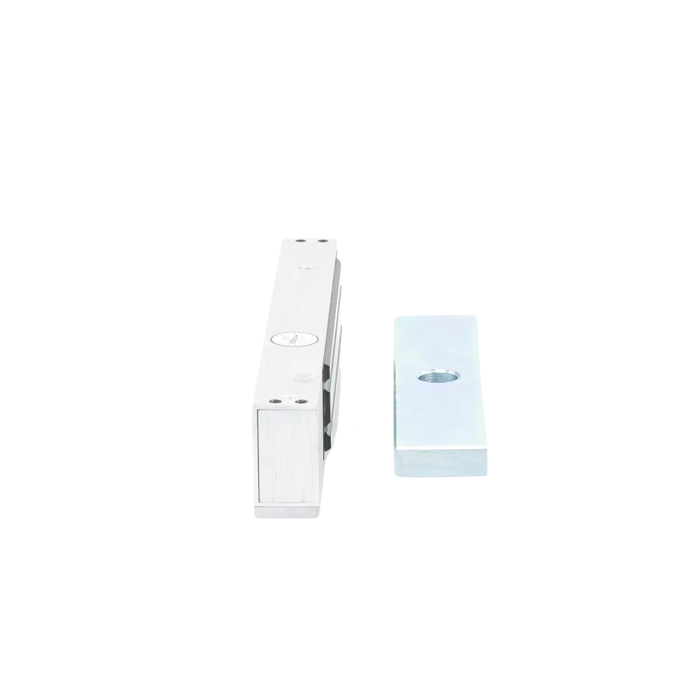 Chapa Magnética de 617 Lbs (280 Kg) / Montaje en Puerta Normal o de Vidrio / Certificado CE / Uso en Interior / Indicador LED / Magnetismo Anti-residual