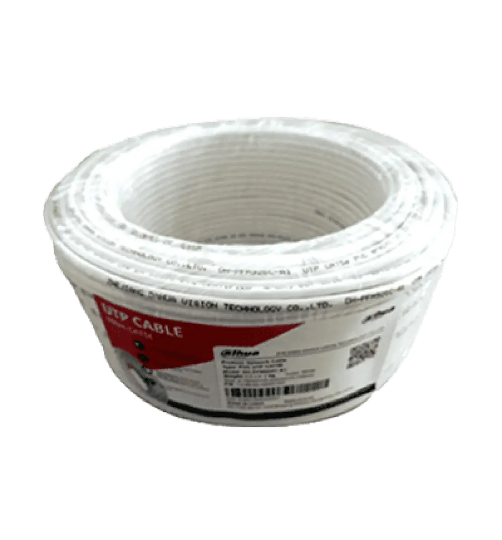 DAHUA PFM920I-5EUN-C-V2-100 - Bobina de 100 Mts de Cable UTP Cat5e/ 100% Cobre/ Color Blanco/ Ideal para Video y Redes/ #KitDahua