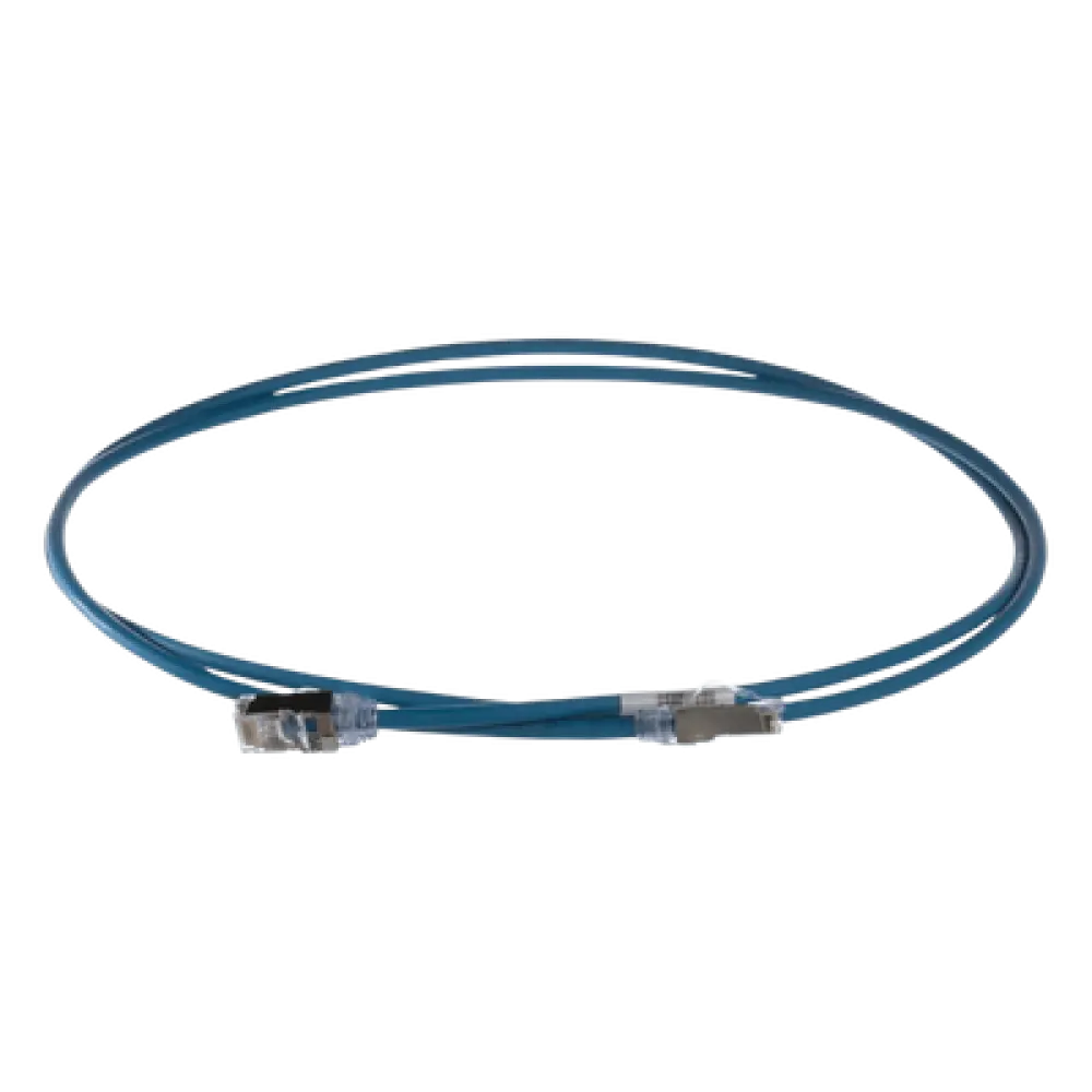 Patch Cord Cat6A / 28 AWG / S/FTP Blindado / CM/LS0H / 2 m (6.56 ft) / Azul