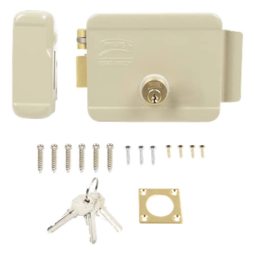 Cerradura Eléctrica / Doble Cerrojo / 12 VCC/VCA / Activación por Pulso 2 s / Izquierda / Exterior