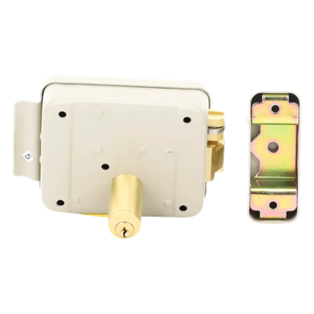 Cerradura Eléctrica / Doble Cerrojo / 12 VCC/VCA / Activación por Pulso 2 s / Izquierda / Exterior