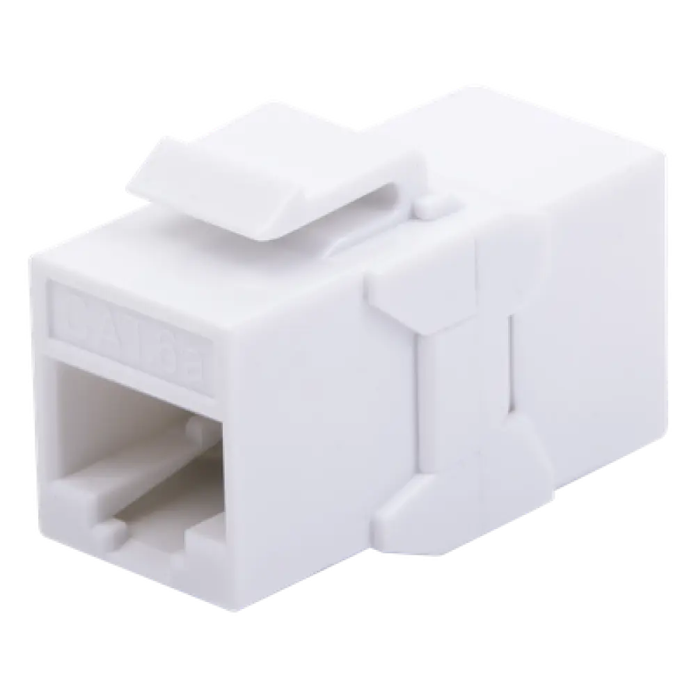 Acoplador UTP / Cat6A / RJ45 Hembra a Hembra / 10 Gbps / 500 MHz / Blanco