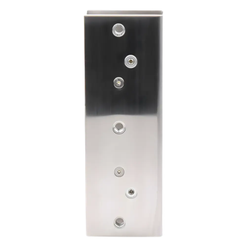Bracket de Montaje Tipo U / Puertas de Vidrio 3/4" (19.1 mm) / Chapas Magnéticas 600 a 1200 lbs / Ajuste por Opresores / Aluminio Anodizado